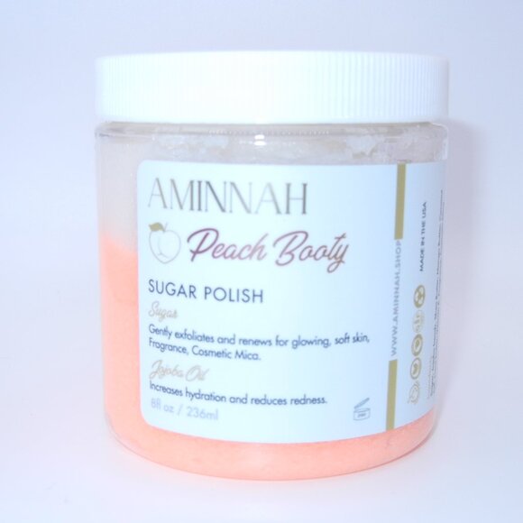 BD 2 for 40$ - NEW Aminnah Peach Booty Body Scrub - Picture 1 of 1